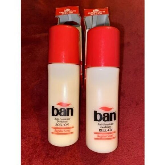 Vintage Ban Anti-Perspirant Deodorant Roll-On Regular Scent 2.5 fl oz 1980's 80s - Picture 1 of 4